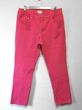 Eric Hot Retro Pink Cotton Rayon Jeans Size 12